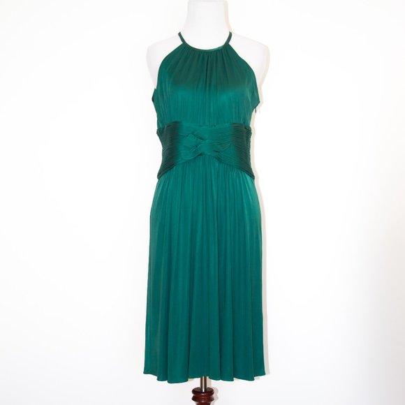 CYNTHIA STEFFE Green Halter Dress Size Medium New 275$ - Picture 1 of 3